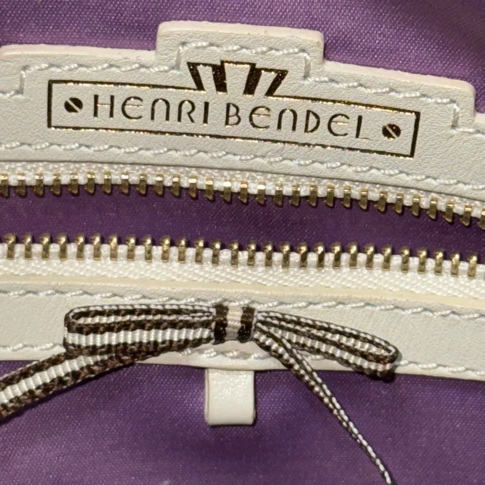 Henri Bendel Pink and Orange Satchel with Graphic Design - Picture 10 of 16